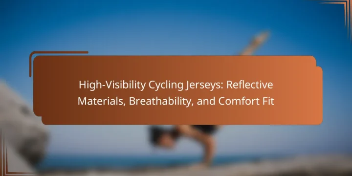 High-Visibility Cycling Jerseys: Reflective Materials, Breathability, and Comfort Fit