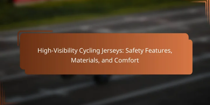 High-Visibility Cycling Jerseys: Safety Features, Materials, and Comfort