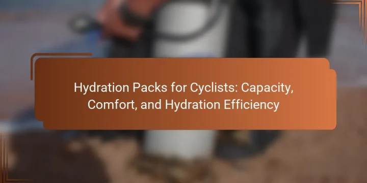 Hydration Packs for Cyclists: Capacity, Comfort, and Hydration Efficiency