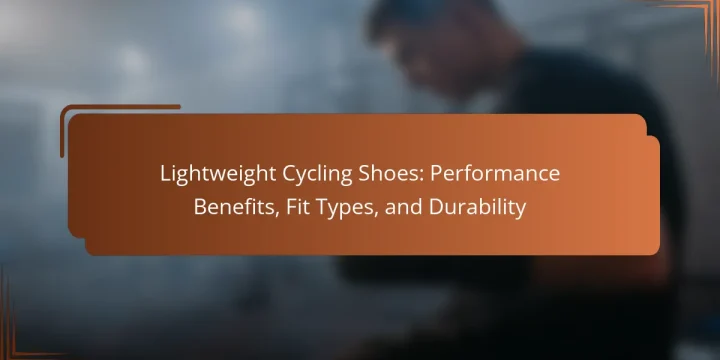 Lightweight Cycling Shoes: Performance Benefits, Fit Types, and Durability