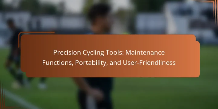Precision Cycling Tools: Maintenance Functions, Portability, and User-Friendliness